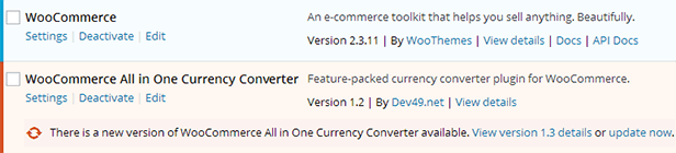 WooCommerce All in One Currency Converter - automatic updates
