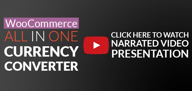 WooCommerce All in One Currency Converter video presentation